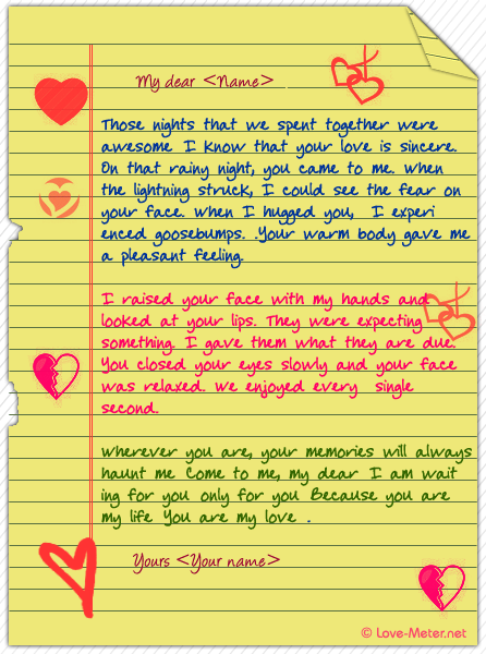 Love hindi sweet girlfriend letter for in [2021] Love
